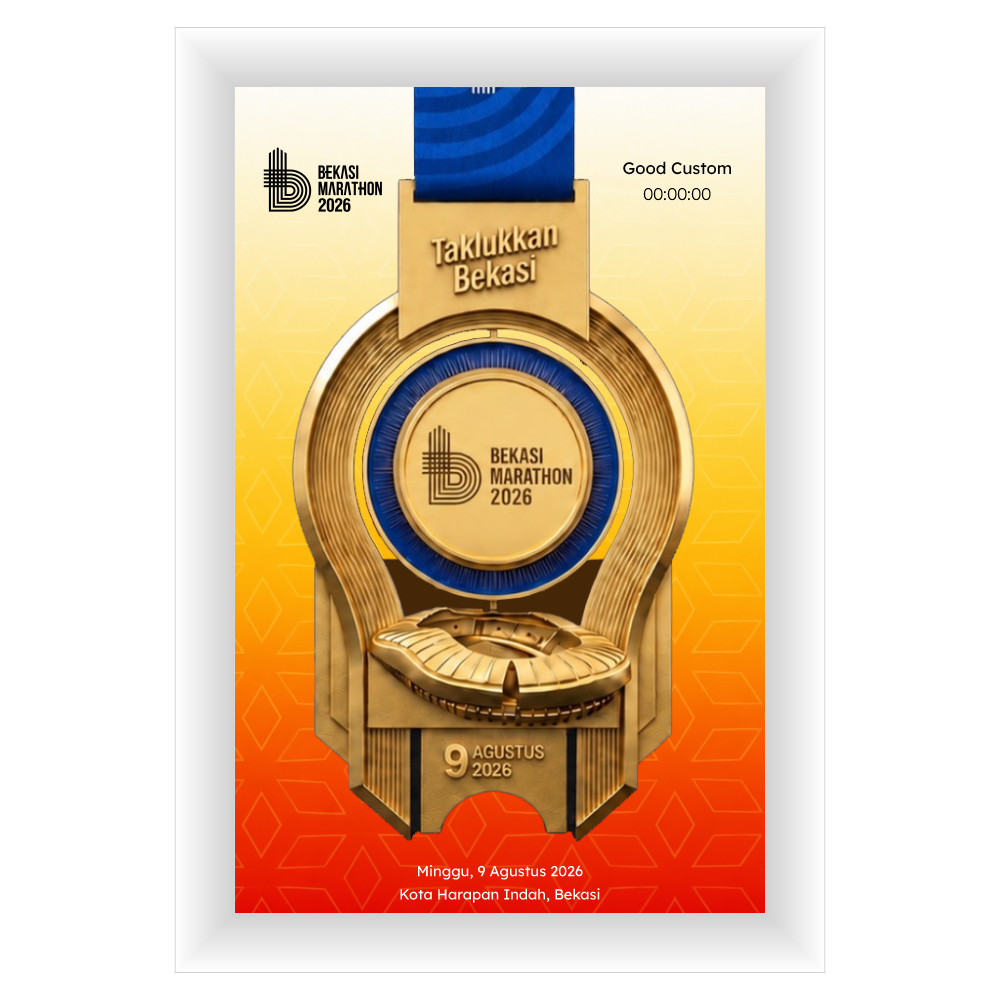 Good Custom Medal Frame Bekasi Marathon 2026